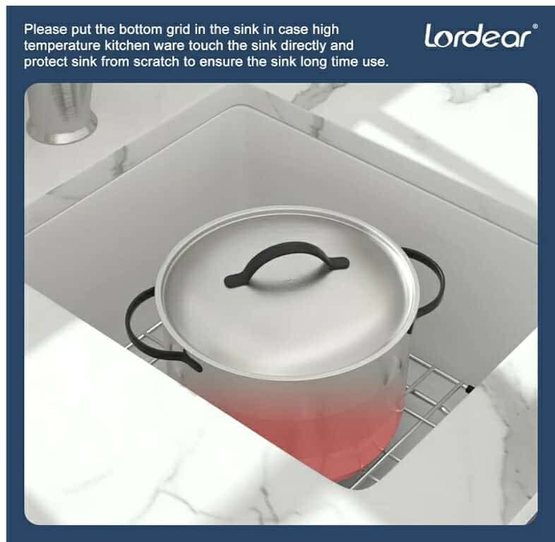 Lordear Granite Composite White Bar Sink 15 x 18 Inch Undermount Kitchen RV Sinks Small Quartz Bar Sink - Image 5