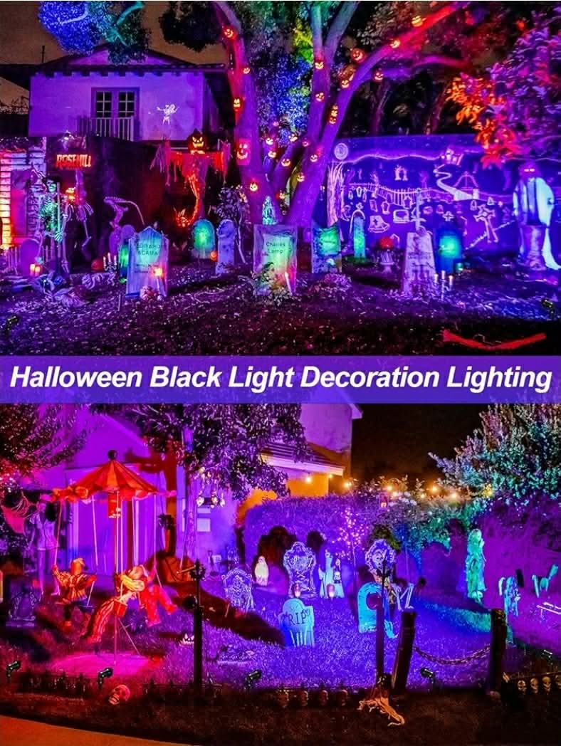 2pk Spotlight 15W LED Black Lights Landscape Lighting Waterproof Outdoor Blacklight - Image 4