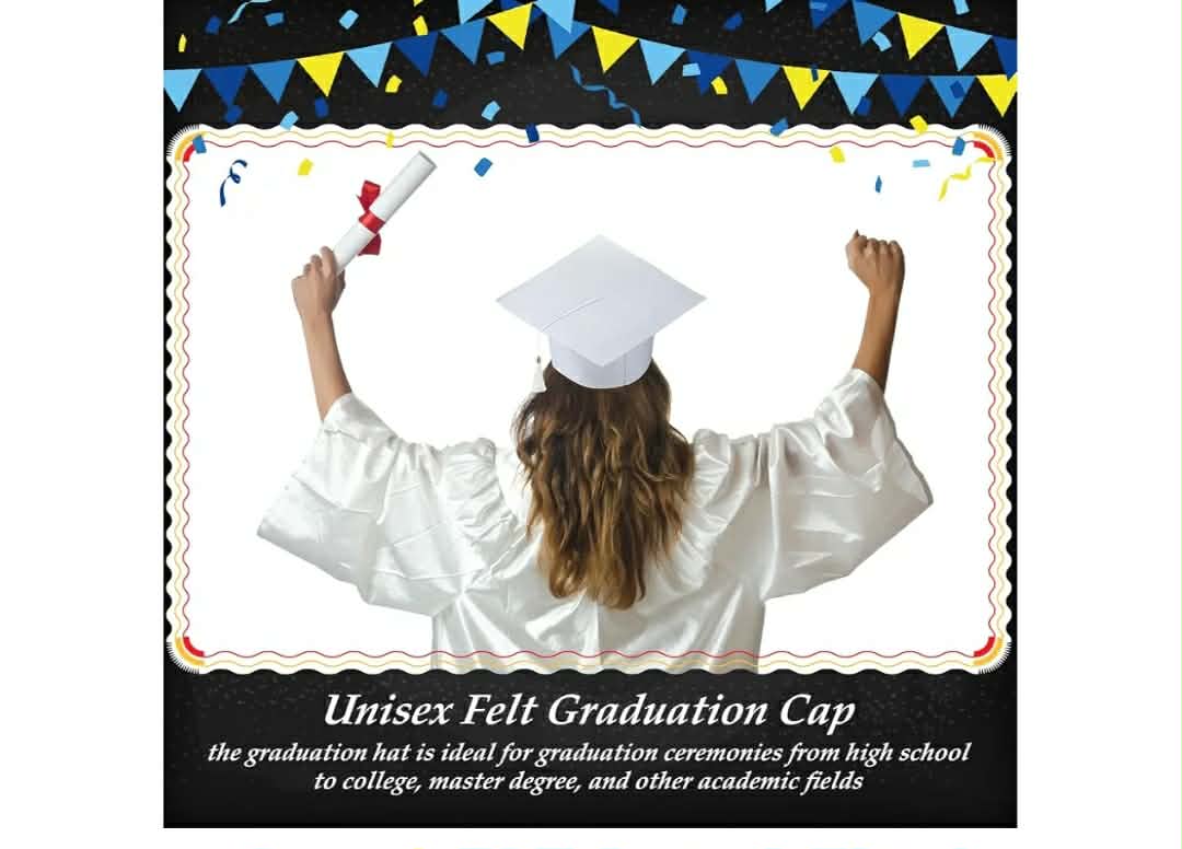 36 Pcs Adult/Kid Graduation Cap with Tassel Felt Grad Hat - Image 6
