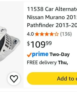 Alternative view of 11538 Car Alternators Fit for Nissan