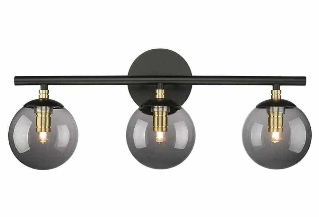 3-Light Vanity Light 21.26 Inch, Oil Rubbed Bronze Finish with Globe Glass Shade - Image 10