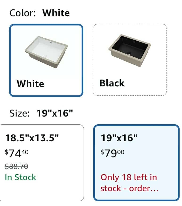 Undermount Bathroom Sink - 19 x16 inch Oval Vessel Sink Under counter Lavatory Sink White Ceramic Vanity Sink with Overflow, Modern Art Basin, Interior Size 17-2/5" x 14-1/9 - Image 2