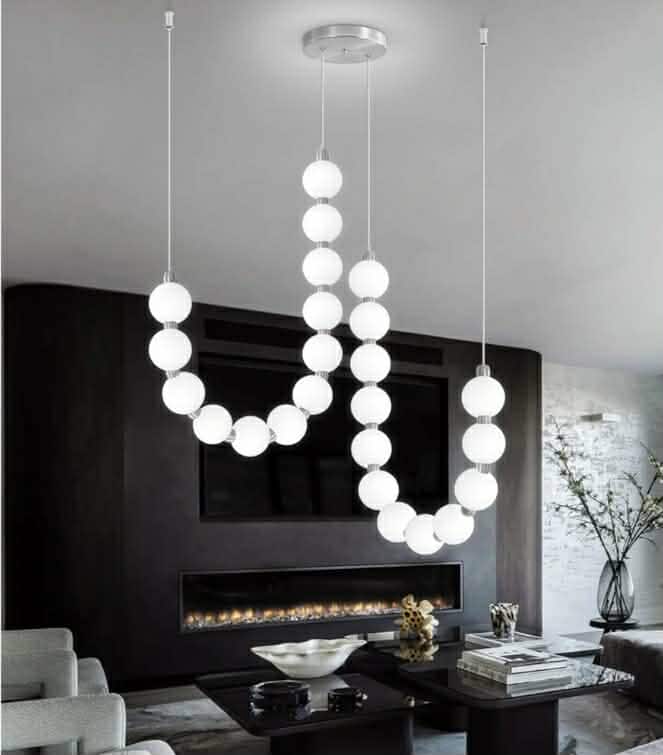 Modern Chandeliers LED Dimmable Light Acrylic Balls Ceiling Pendant Lighting - Image 9