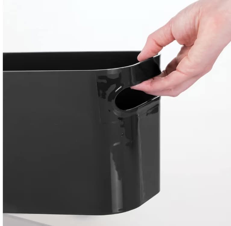 8pk Large Plastic Storage Bin with Handles - Image 6