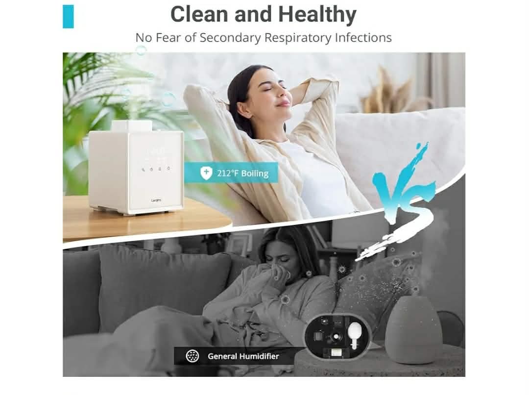 Stainless Steel Humidifier, 3L Warm Mist Humidifier, Easy Clean with Warm Steam Humidifier, Healthy Air Mist Humidifiers - Image 14