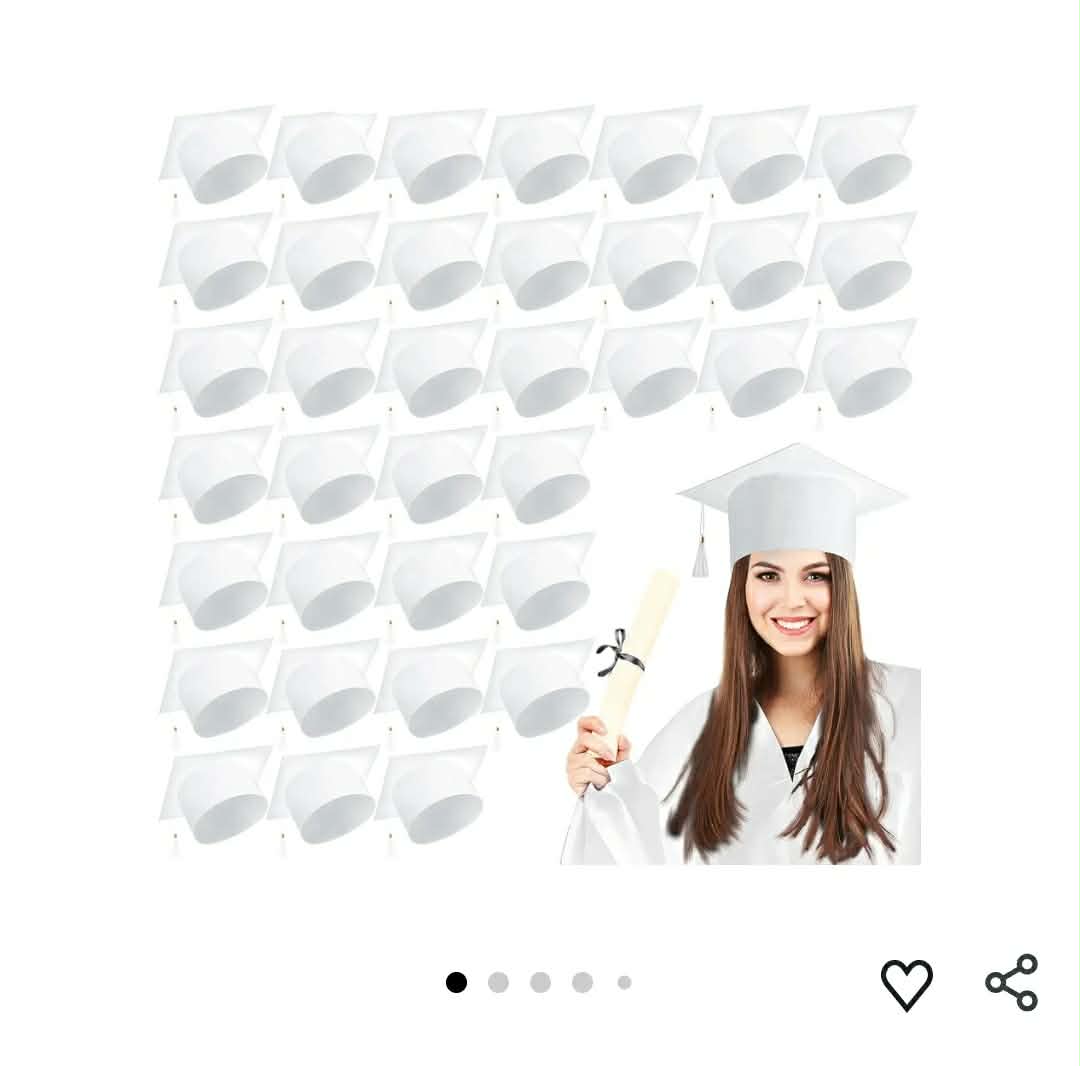 36 Pcs Adult/Kid Graduation Cap with Tassel Felt Grad Hat
