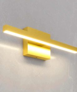 Modern 15.7 inch, 12W Dimmable 5CCT Led Bathroom Light Fixture Over Mirror, Gold Bar Vanity Light