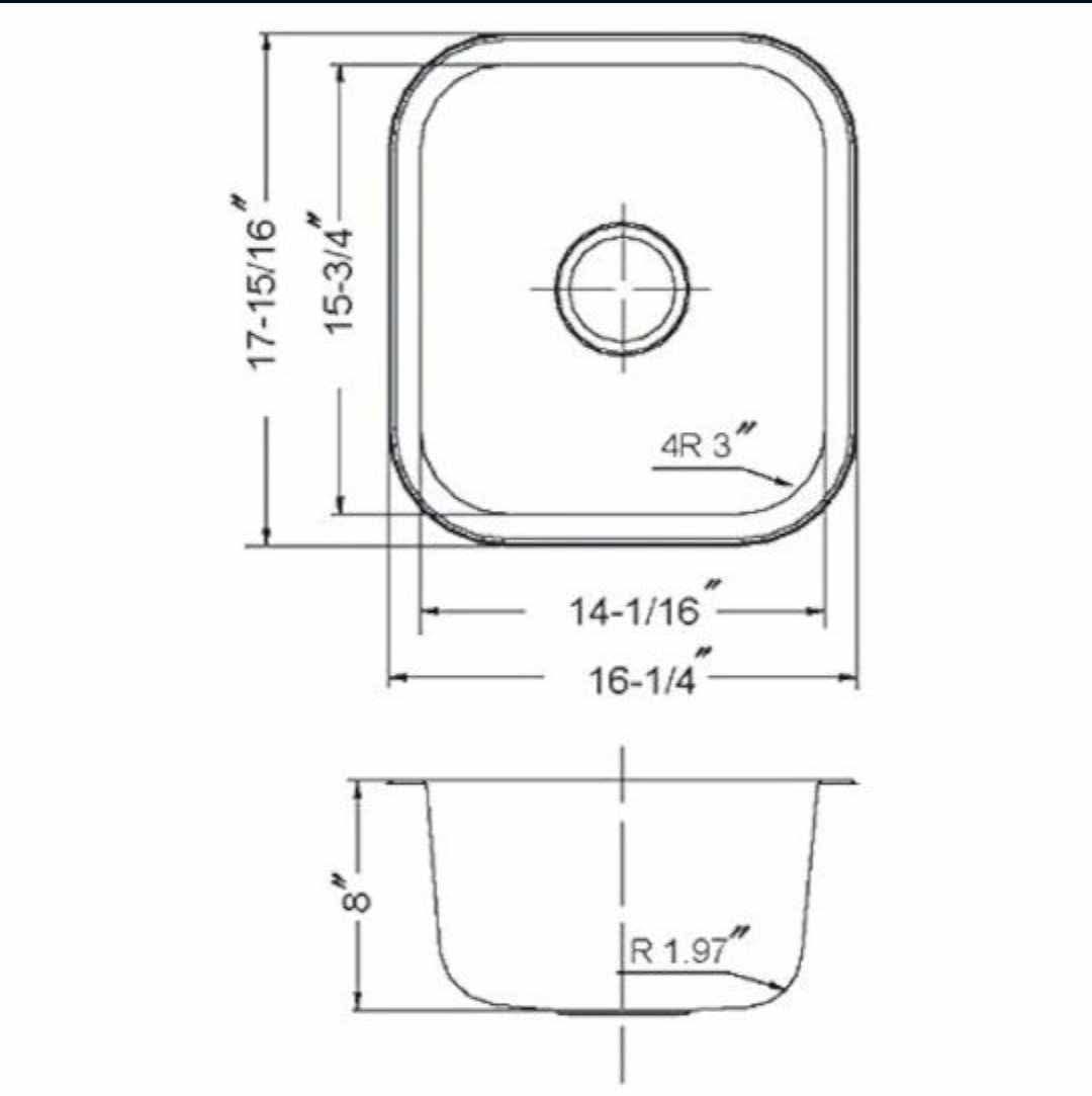 Stainless Steel Kitchen Sink for Bar & Prep: 17 Inch Undermount Single Bowl Sink with Strainer - Image 4