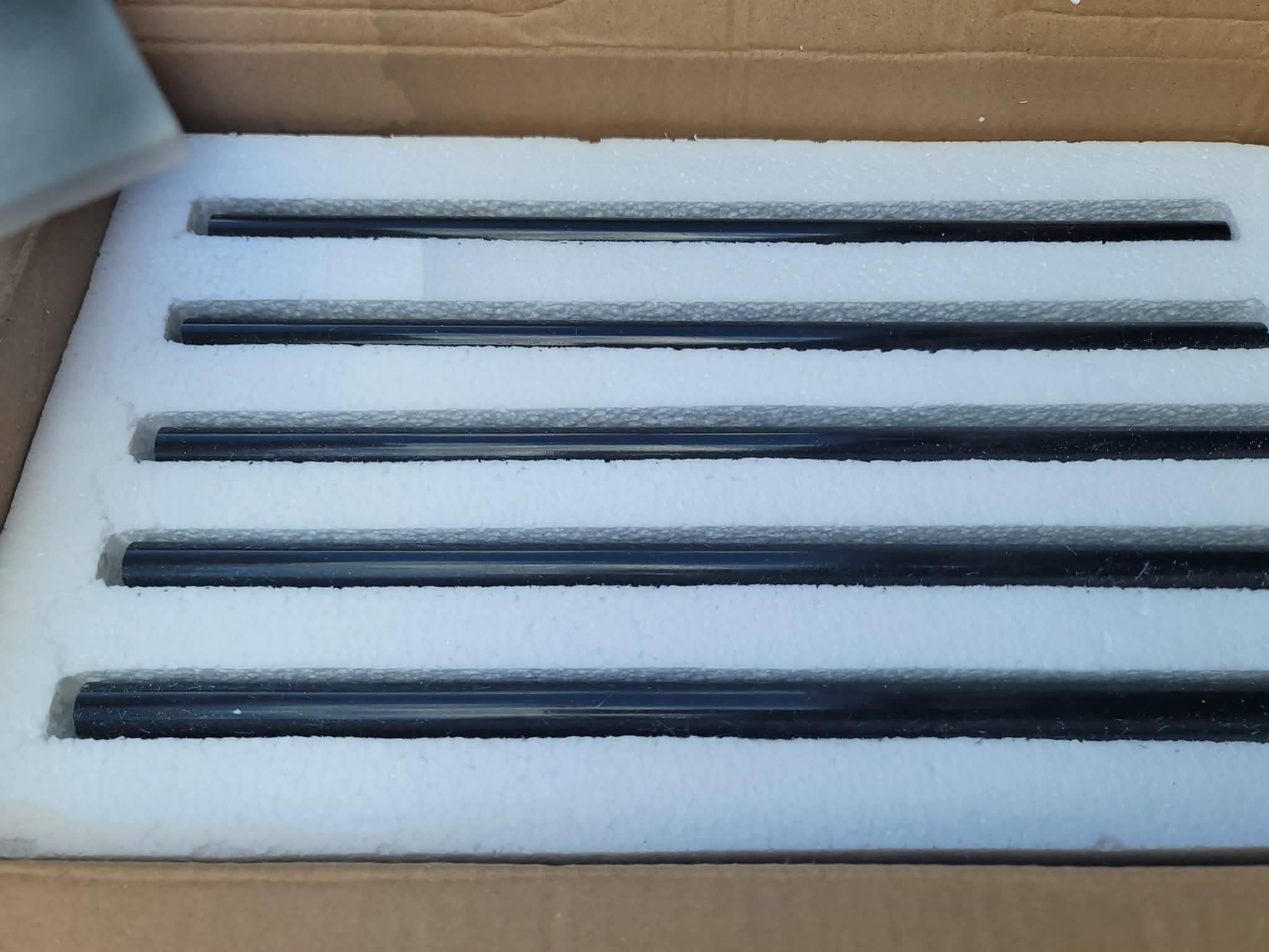 Black 15 Pack Marble Pencil Tile, 0.5"X12" Polished Marble Tile Edge Trim3 - Image 5