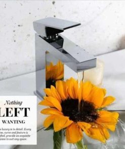 Alternative view of Modern Single Handle Bathroom Sink Faucet, Chrome