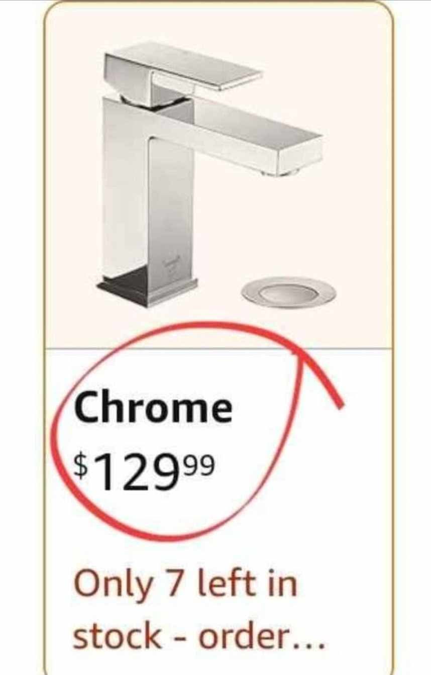 Modern Single Handle Bathroom Sink Faucet, Chrome - Image 5