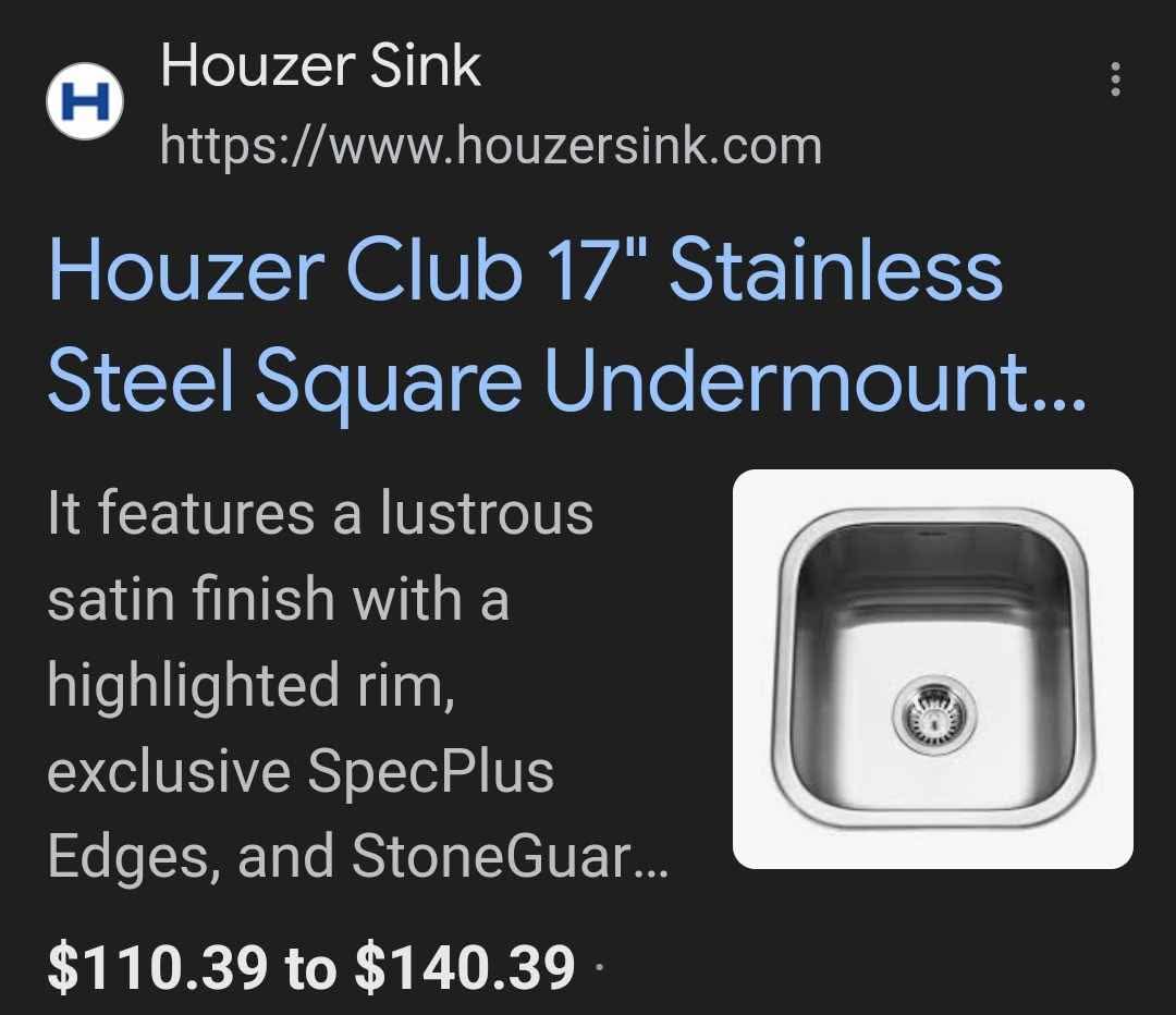 Stainless Steel Kitchen Sink for Bar & Prep: 17 Inch Undermount Single Bowl Sink with Strainer - Image 2