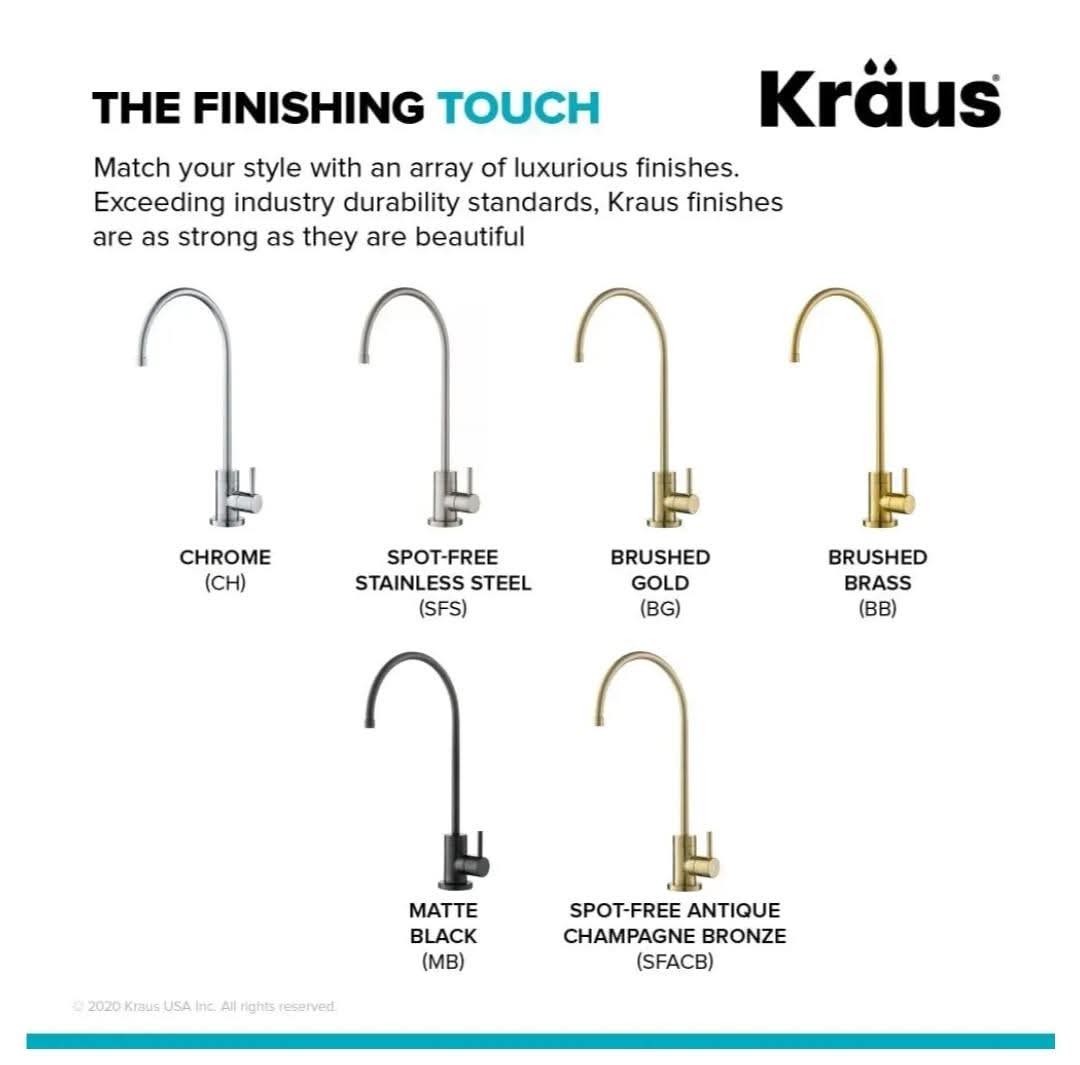 KRAUS Purita 100% Lead-Free Kitchen Water Filter Faucet in Brushed Gold, FF-100BG - Image 11