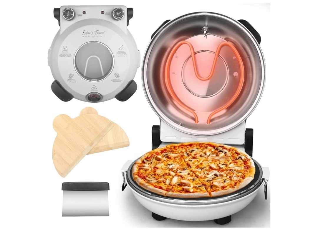Electric Pizza Oven Indoor Countertop, 12 Inch Maker Machine