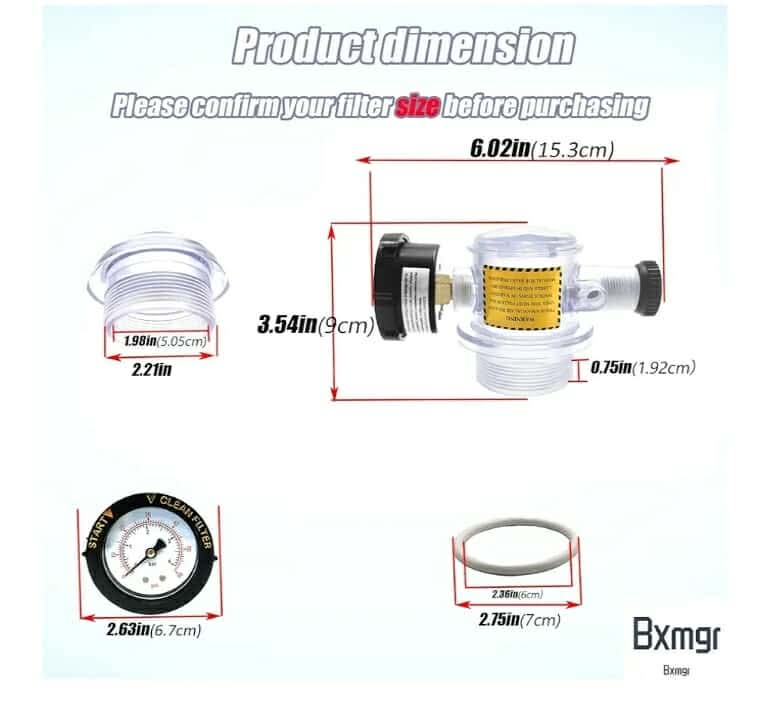 Manual Air Relief Valve, 273564Z Compatible with Pentair, Pool Spa Sand Filters, Replacement for The Pool and Spa Filter Air Relief Valve Assembly - Image 6