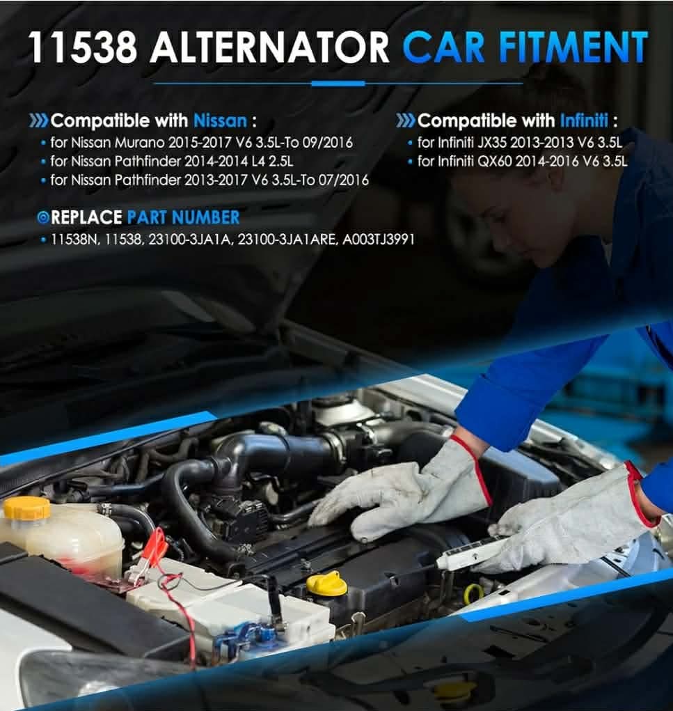11538 Car Alternators Fit for Nissan - Image 4