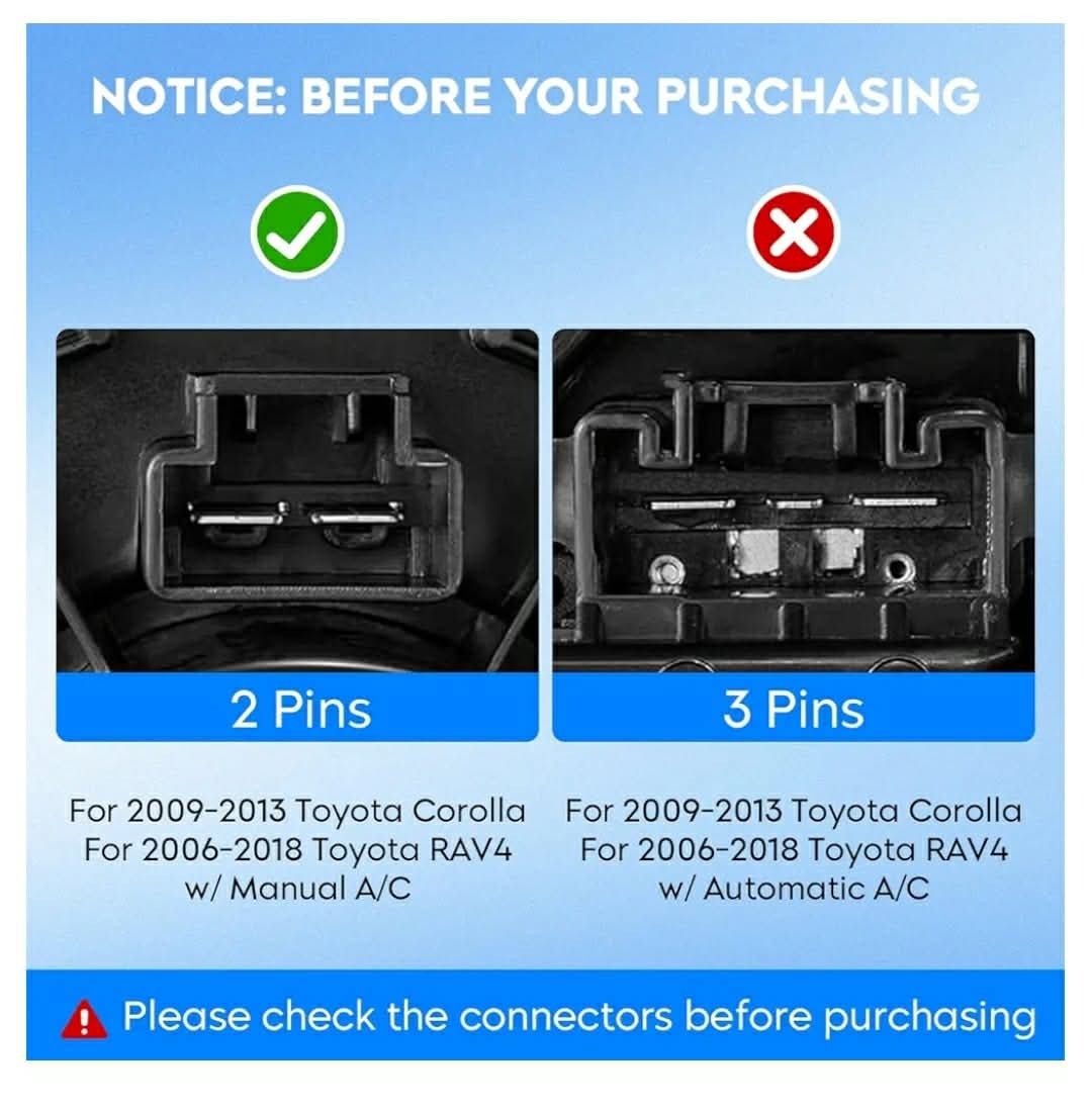 HVAC Heater Blower Motor Fan Fit for 2009-2013 Toyota Corolla, 2006-2018 Toyota RAV4, 2009-2014 Matrix, 08-15 Scion xB, 11-16 Scion tC, 09-10 Pontiac Vibe, Replace 700230, Air Automotive Replacement - Image 5