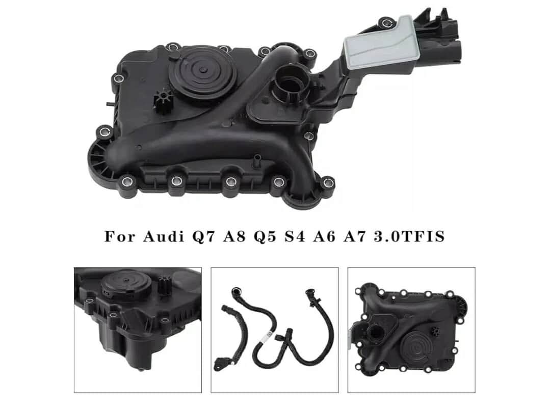 Engine Crankcase Vent Valve Oil Separator with Hose Tube Replacement Fit for Audi - Image 9