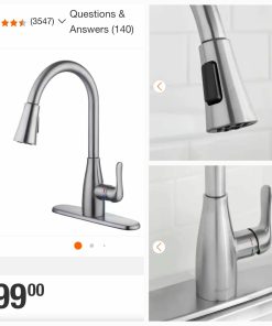 Alternative view of McKenna Single-Handle Pull Down Sprayer Kitchen Faucet in Stainless Steel with TurboSpray and FastMount