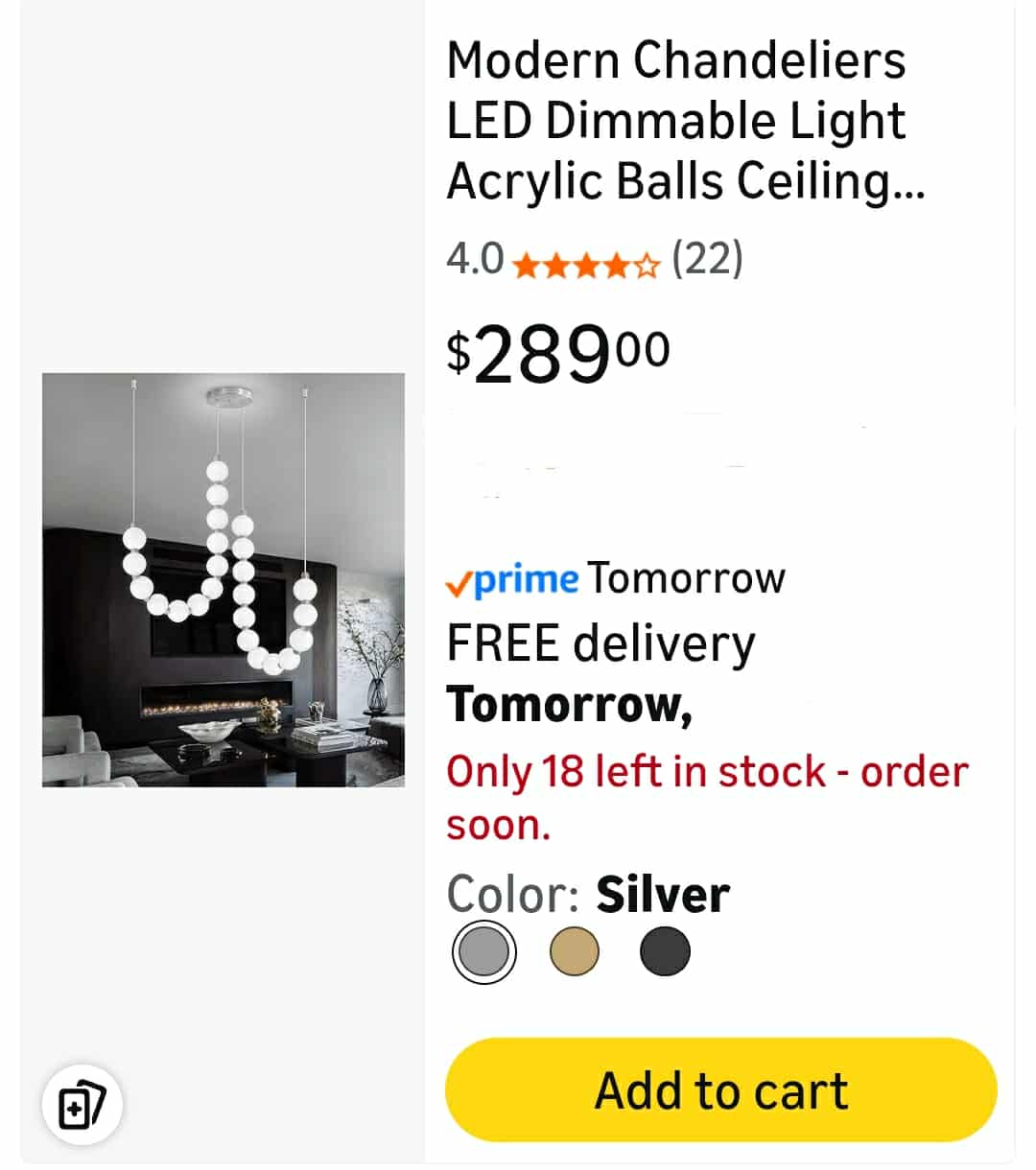 Modern Chandeliers LED Dimmable Light Acrylic Balls Ceiling Pendant Lighting - Image 15
