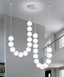 Modern Chandeliers LED Dimmable Light Acrylic Balls Ceiling Pendant Lighting