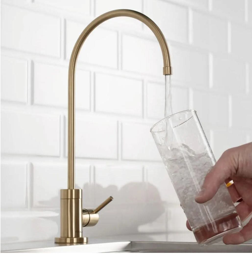 KRAUS Purita 100% Lead-Free Kitchen Water Filter Faucet in Brushed Gold, FF-100BG - Image 7