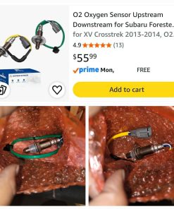 Alternative view of 2pk O2 Oxygen Sensor Upstream Downstream