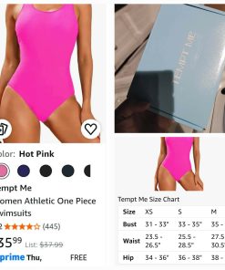 Alternative view of Women Athletic One Piece Swimsuits, Medium 