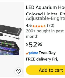 Alternative view of LED Aquarium Hood, Colored Lights, Fits 24" Framed Aquariums, Black