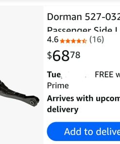Alternative view of Rear Passenger Side Lower Suspension Control Arm