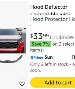 Alternative view of Hood Deflector Compatible with 2023-2026 Honda Pilot