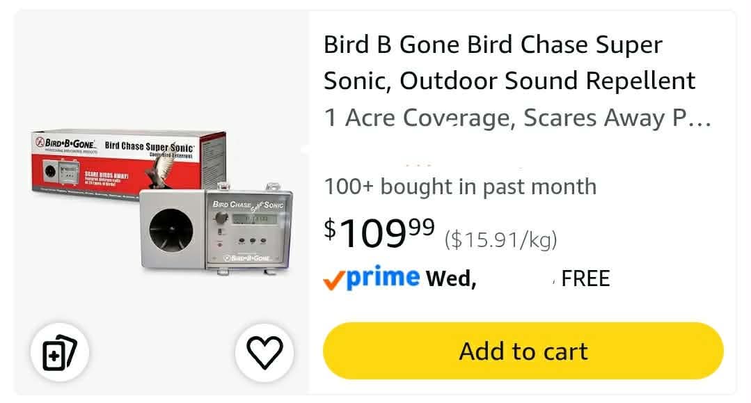 Bird Chase Super Sonic, Outdoor Sound Repellent - Image 2