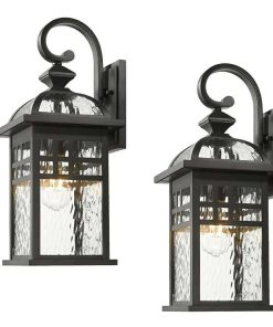 Exterior Lantern Lights 2 Pack Garage Light Lanterns