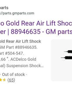 Alternative view of ACDelco Gold 504-547 (88946635) Rear Air Lift Shock Absorber