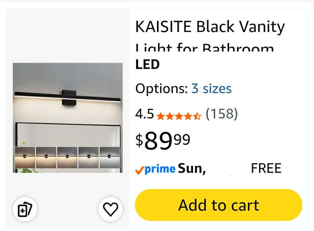 Black Vanity Light for Bathroom Above Mirror 39 inch LED 5CCT - Image 9