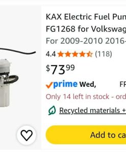 Alternative view of Electric Fuel Pump Assembly FG1268 for Volkswagen Passat