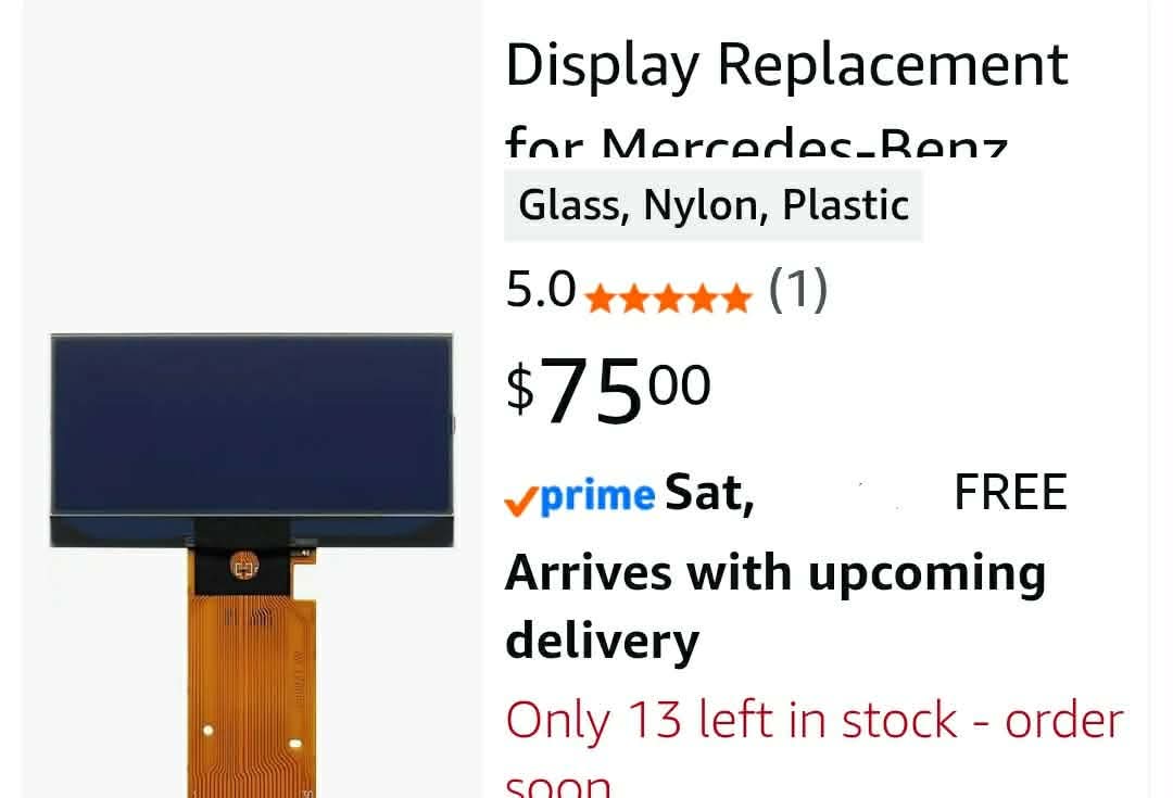 Gauge Cluster LCD Display Fit for Mercedes-Benz W203 C-Class C160 C180 C200 - Image 3