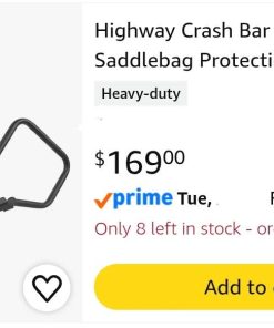 Alternative view of Highway Crash Bar Side Saddlebag Protection Engine Guard Replacement