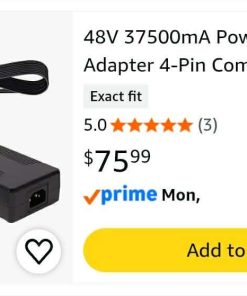 Alternative view of 48V 37500mA Power Supply Adapter 4-Pin