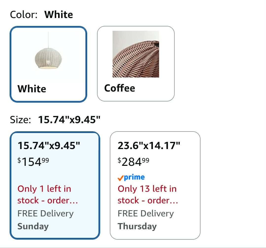 15 Inch White Outdoor Rattan Pendant Light - Image 12