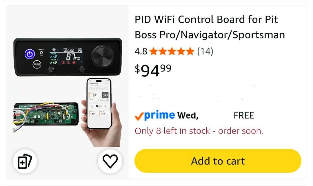 PID WiFi Control Board for Pit Boss Pro/Navigator/Sportsman - Image 2