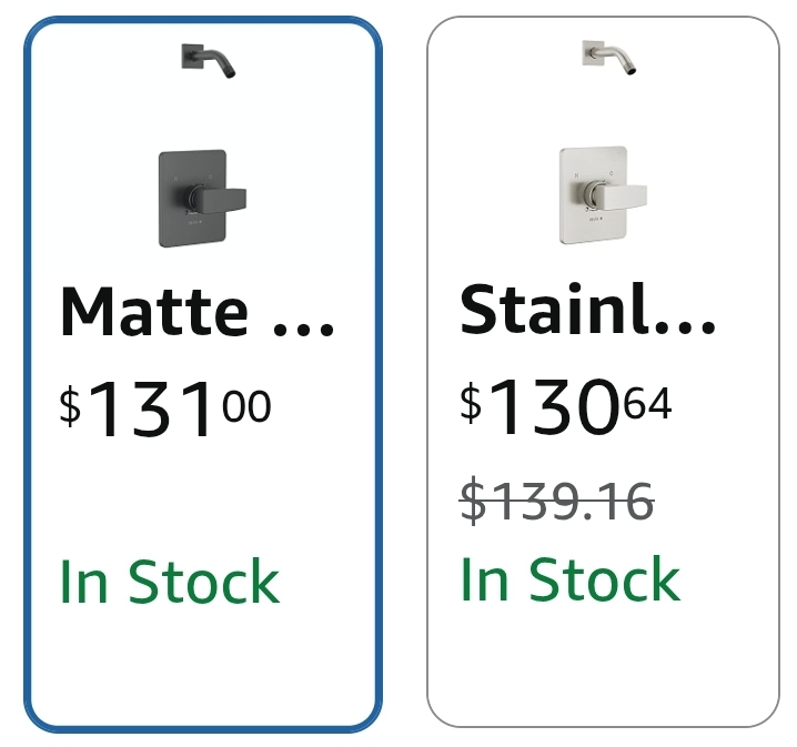 Delta T14267-LHD-PP Modern Shower Only Trim Package - Less Shower Head - Matte Black - Image 9