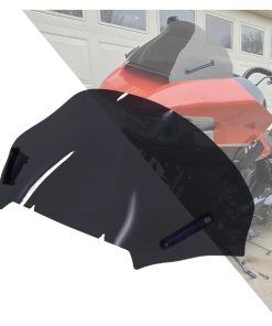 Road Glide Windshield 13.5" Wave Fairing Windscreen Cover for Harley, Black