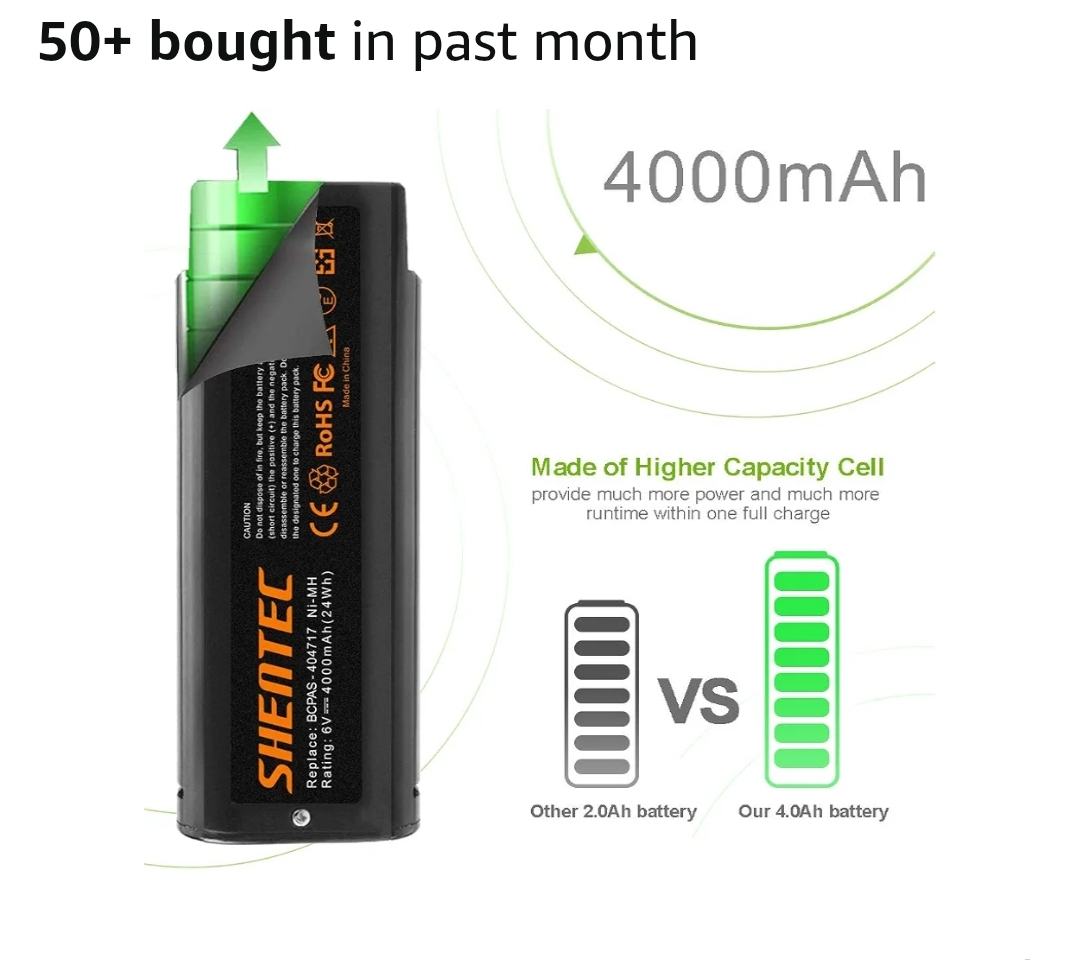 2 Pack 4.0Ah 6V Ni-Mh Battery Compatible with Paslode - Image 6