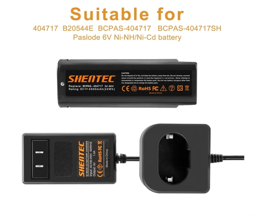 2 Pack 4.0Ah 6V Ni-Mh Battery Compatible with Paslode - Image 9