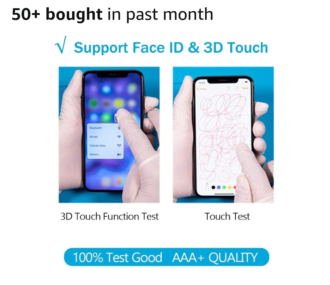 for iPhone 16 Pro Screen Replacement 6.3 inch, 3D Touch LCD Display Digitizer Assembly with Repair Tools - Image 11