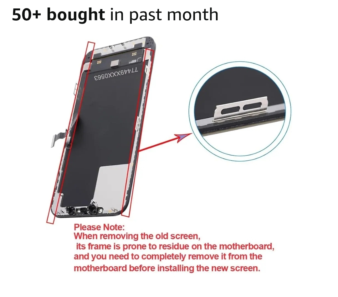 for iPhone 16 Pro Screen Replacement 6.3 inch, 3D Touch LCD Display Digitizer Assembly with Repair Tools - Image 12