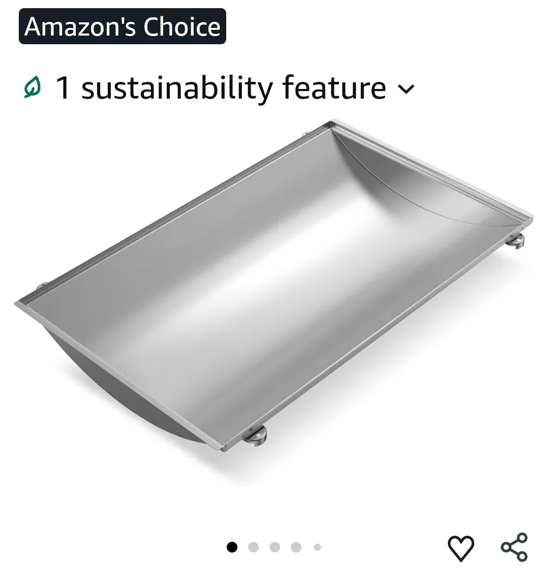 Stainless Steel Trough for Charbroil