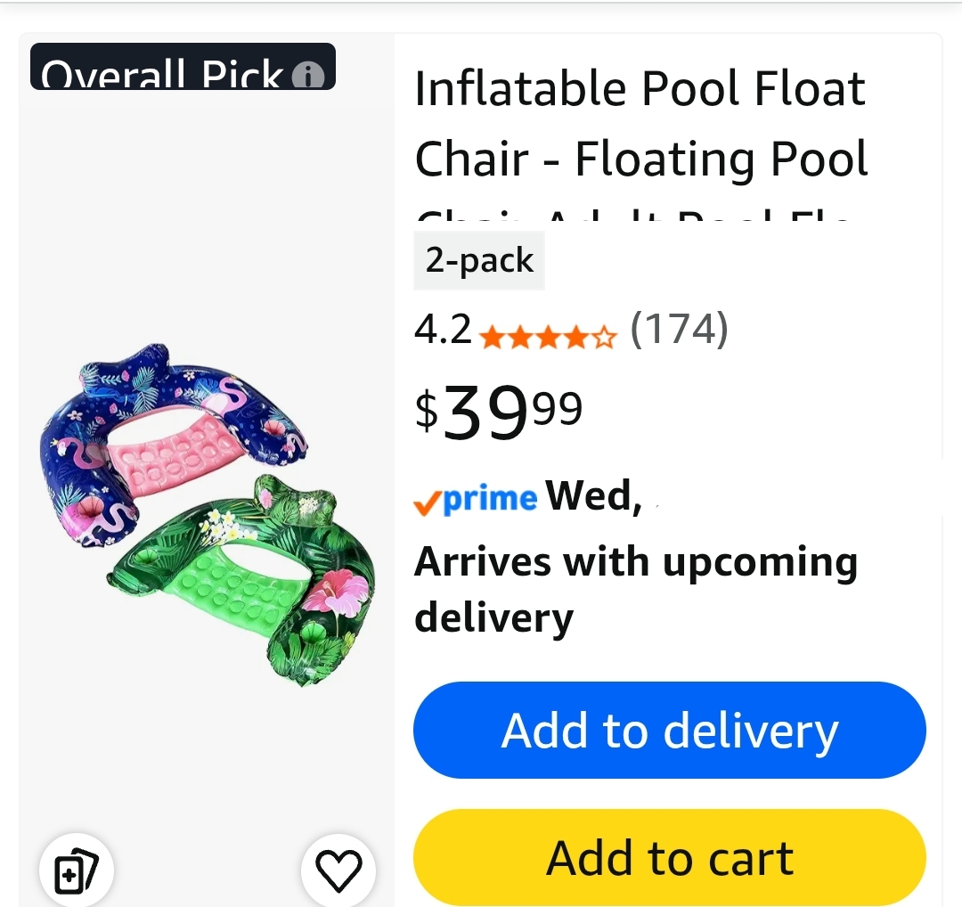 Inflatable Pool Float Chair - 2 Pack Pool Float Seat with Cup Holder Backrest Portable Water Hammock Lounges Chair - Image 12