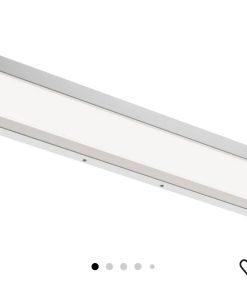 32.3 inch Modern Rectangle Finishing Bath Vanity Lighting Bar 4000K Daylight Wall Sconce (Chrome)